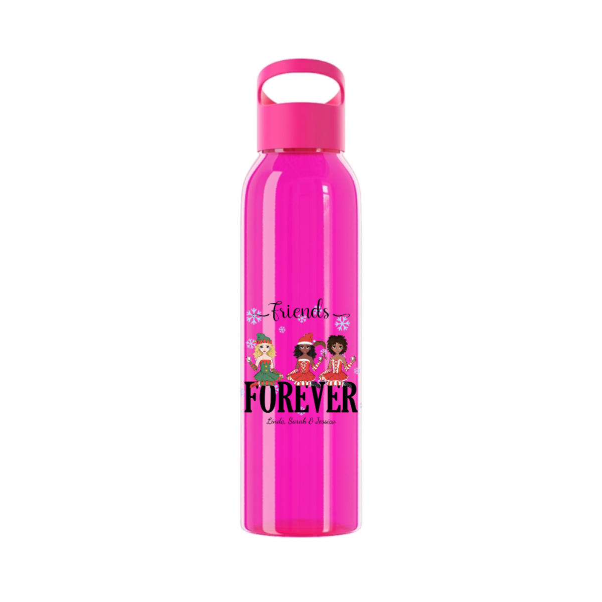 Freunde für immer Weihnacht Wasserflasche 650 ml