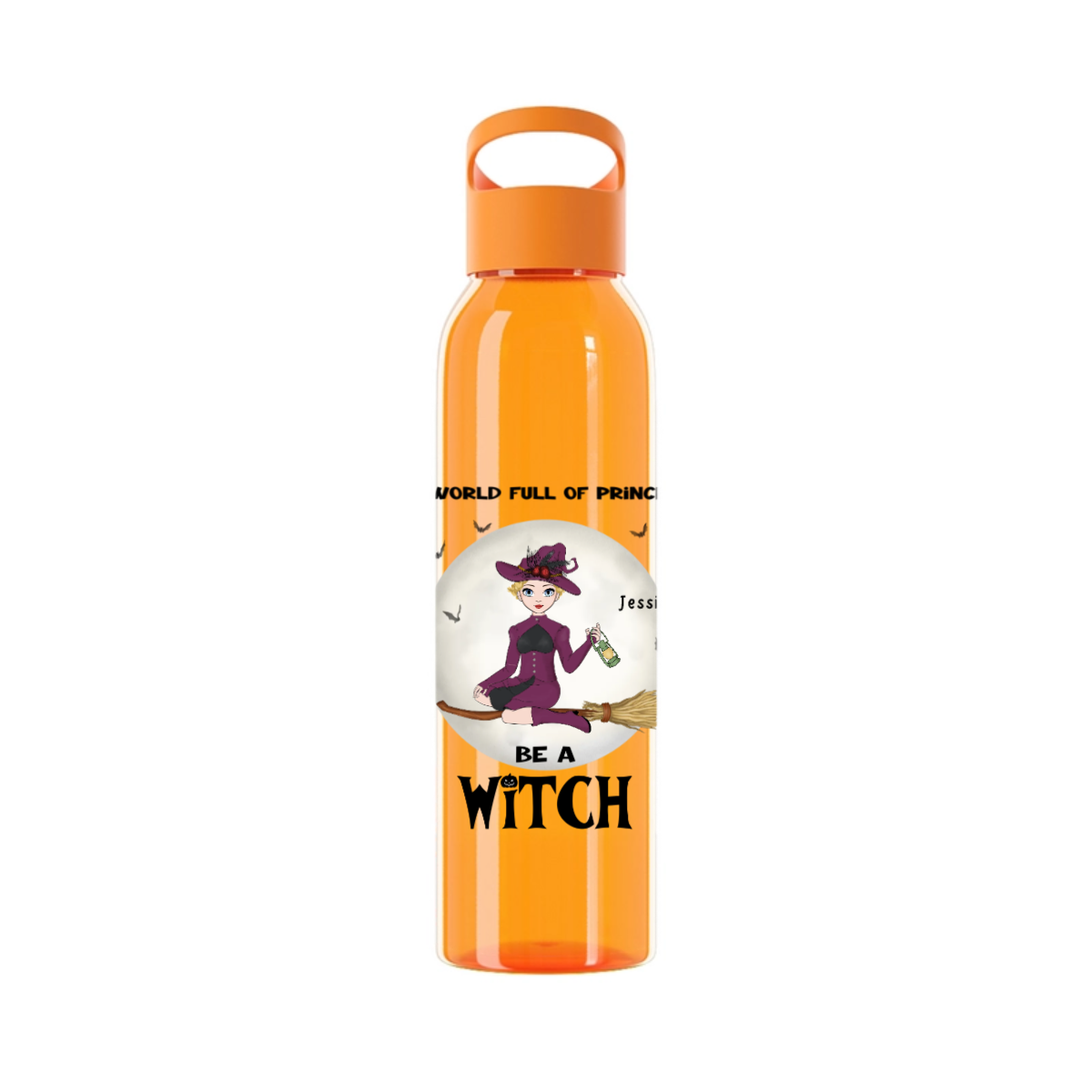 Sei eine Hexe Halloween Wasserflasche 650 ml