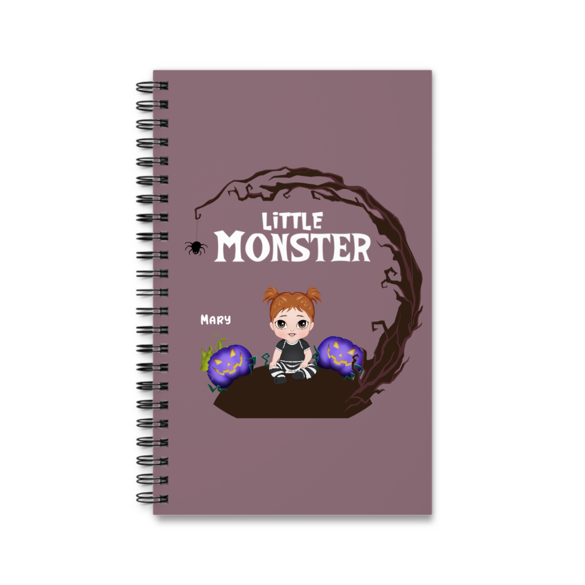 Kleines Monster Halloween Spiralnotizbuch