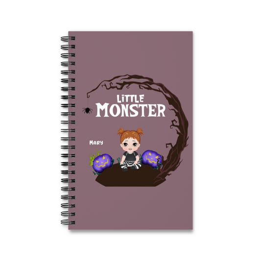 Kleines Monster Halloween Spiralnotizbuch