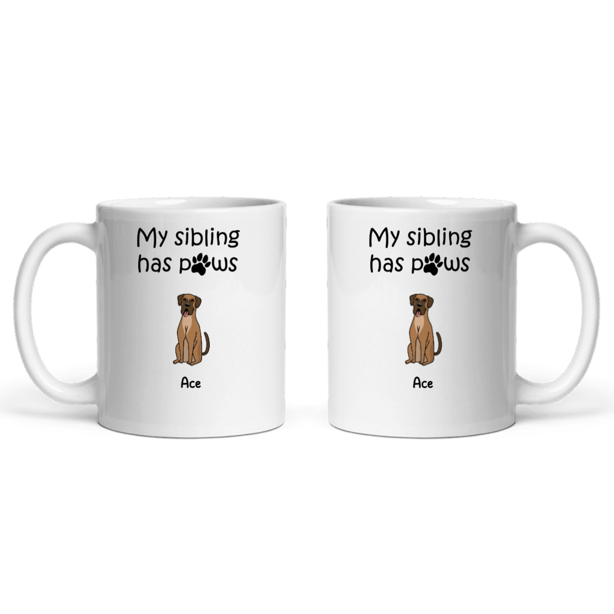 Meine Geschwister haben Pfoten Keramiktasse