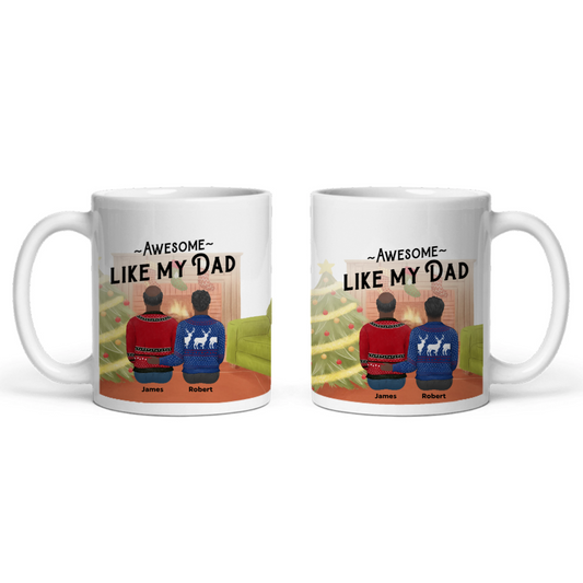 Genial wie mein Papa Weihnacht Keramiktasse