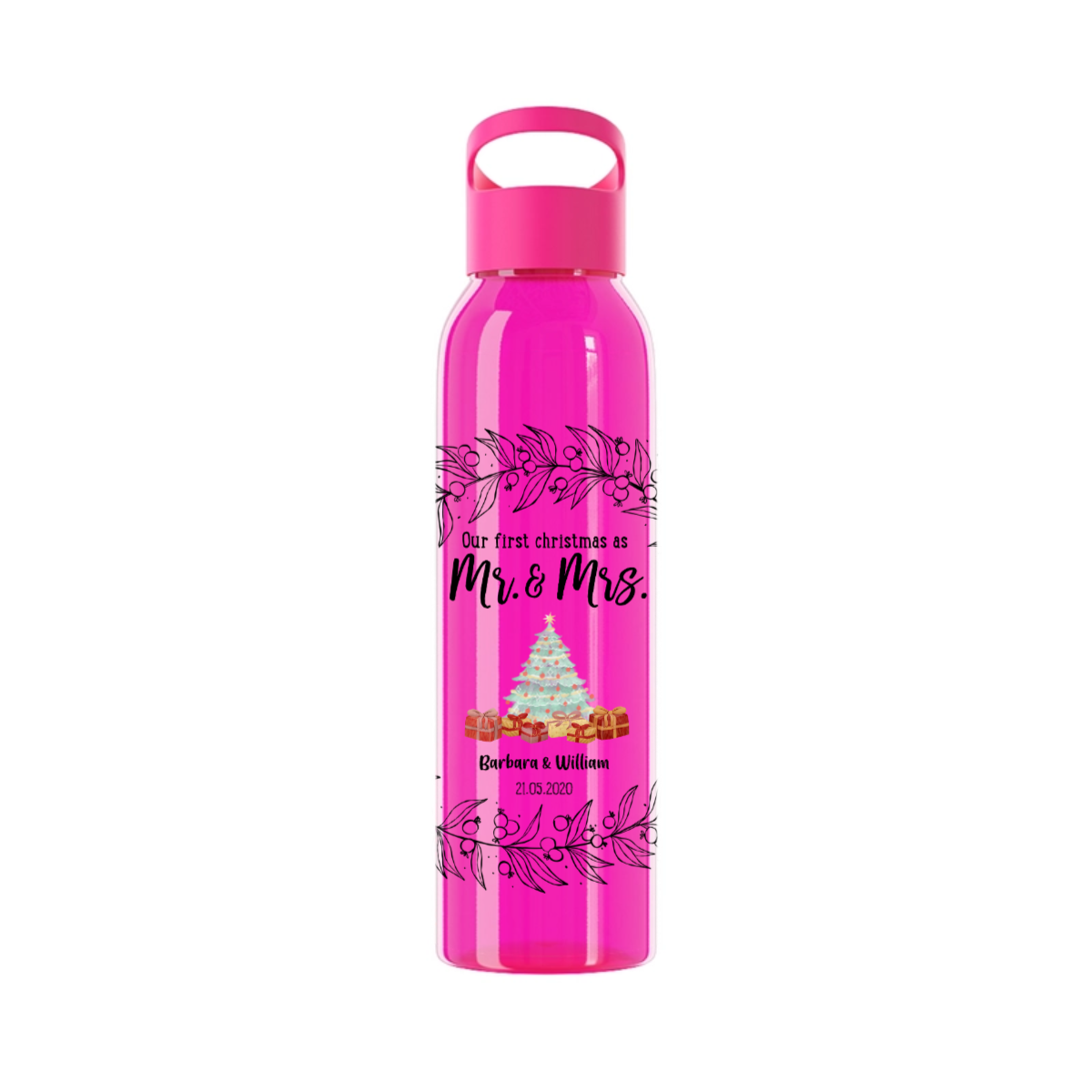 Unser erstes Weihnachten als Partner Wasserflasche 650ml