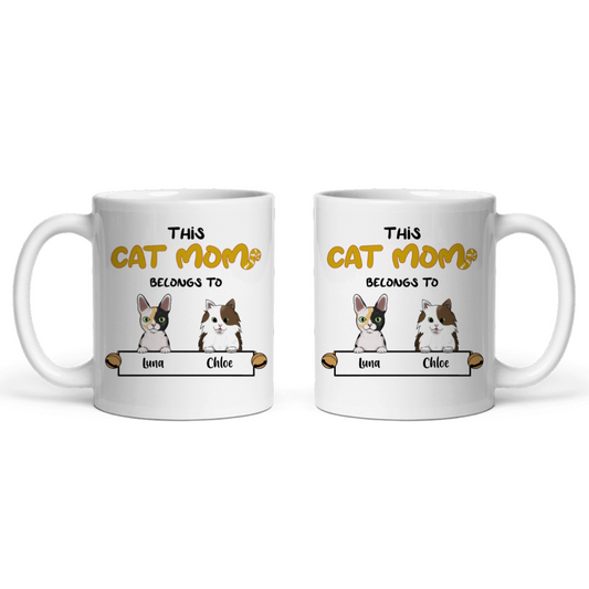 Diese Katzenmama gehört zu Keramiktasse