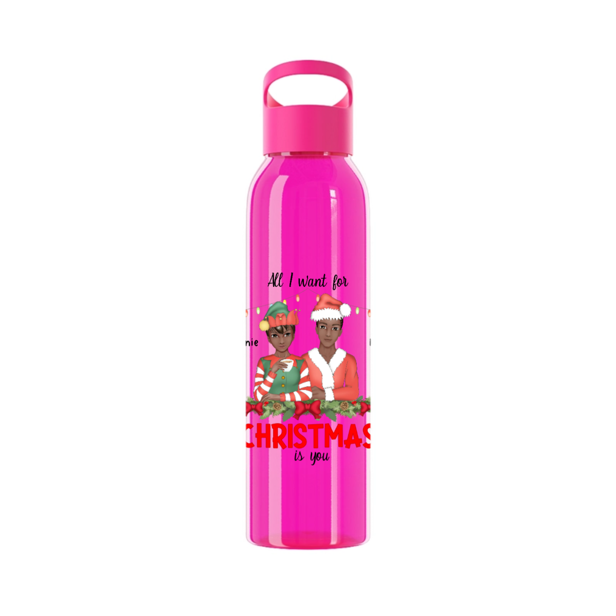 Alles was ich mir zu Weihnachten wünsche bist du Wasserflasche 650 ml