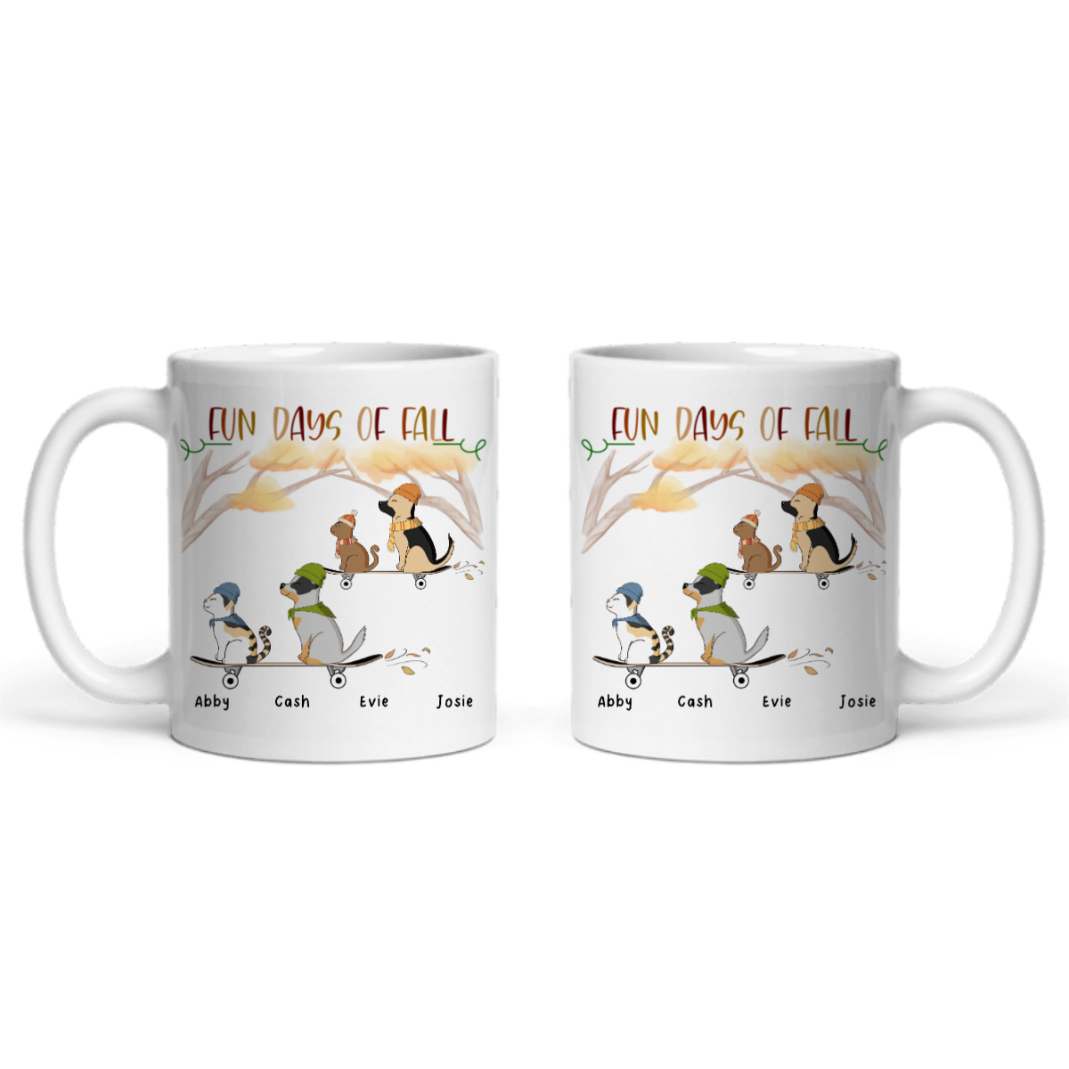 Lustige Herbsttage Keramiktasse