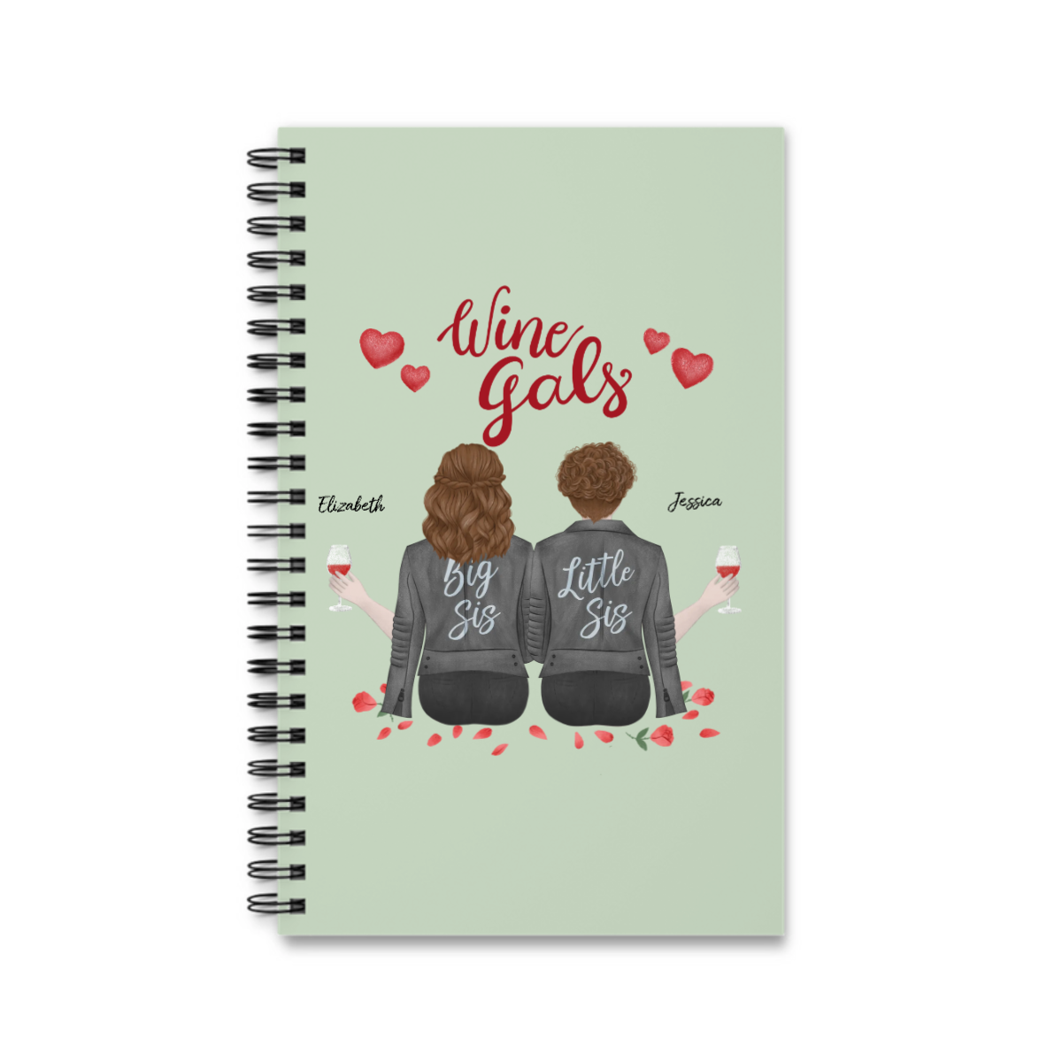 Wine Girls Spiralnotizbuch