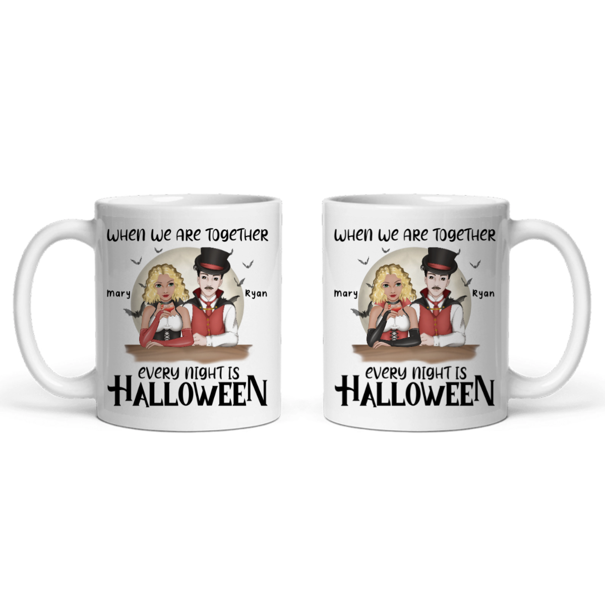 Jede Nacht ist Halloween Keramiktasse
