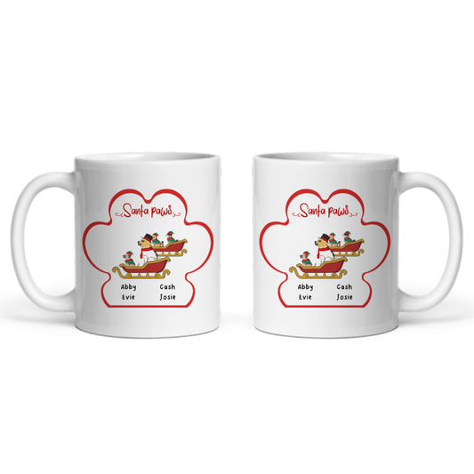 Weihnachtspfoten Keramiktasse