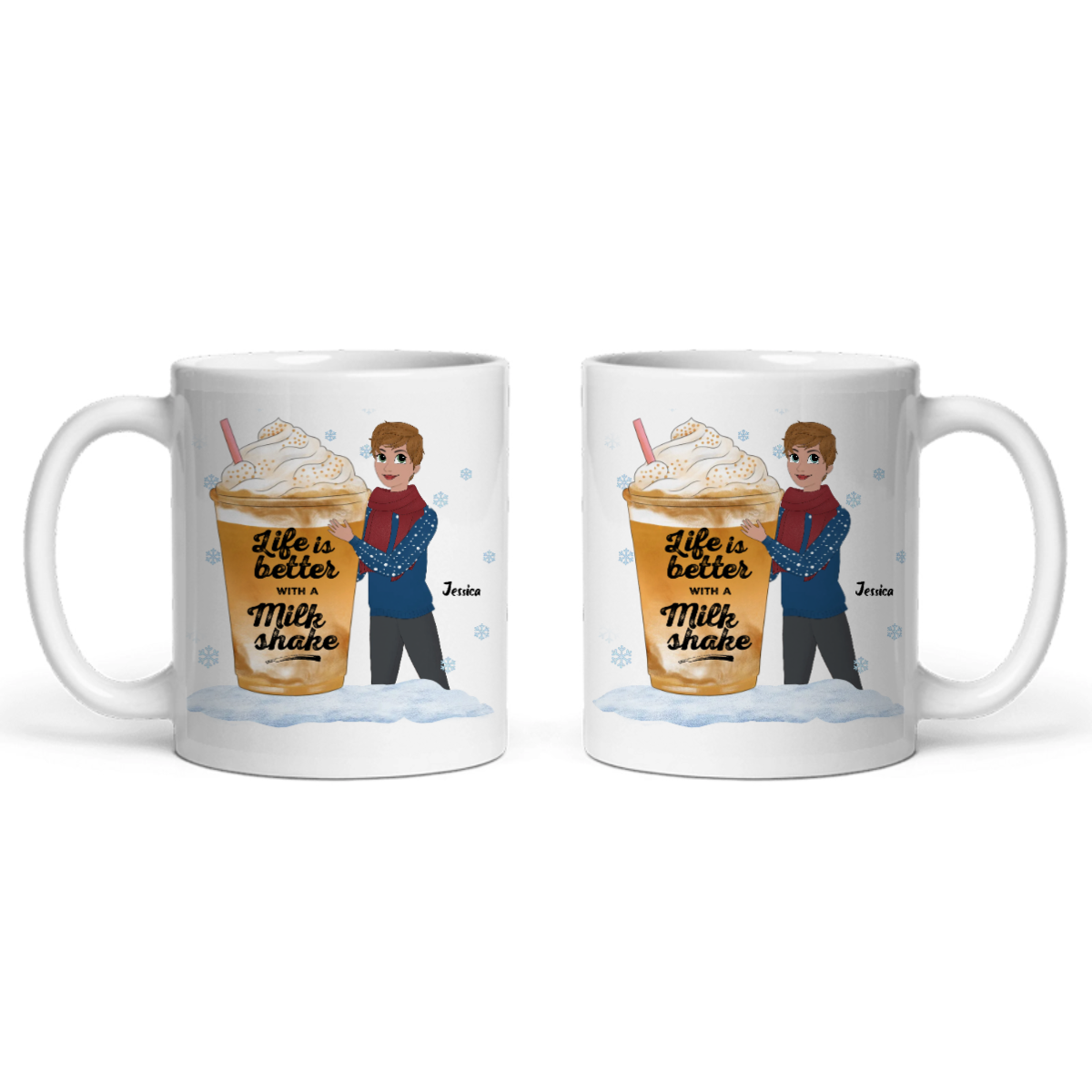 Weihnachtsleben ist besser mit einem Getränk Keramiktasse