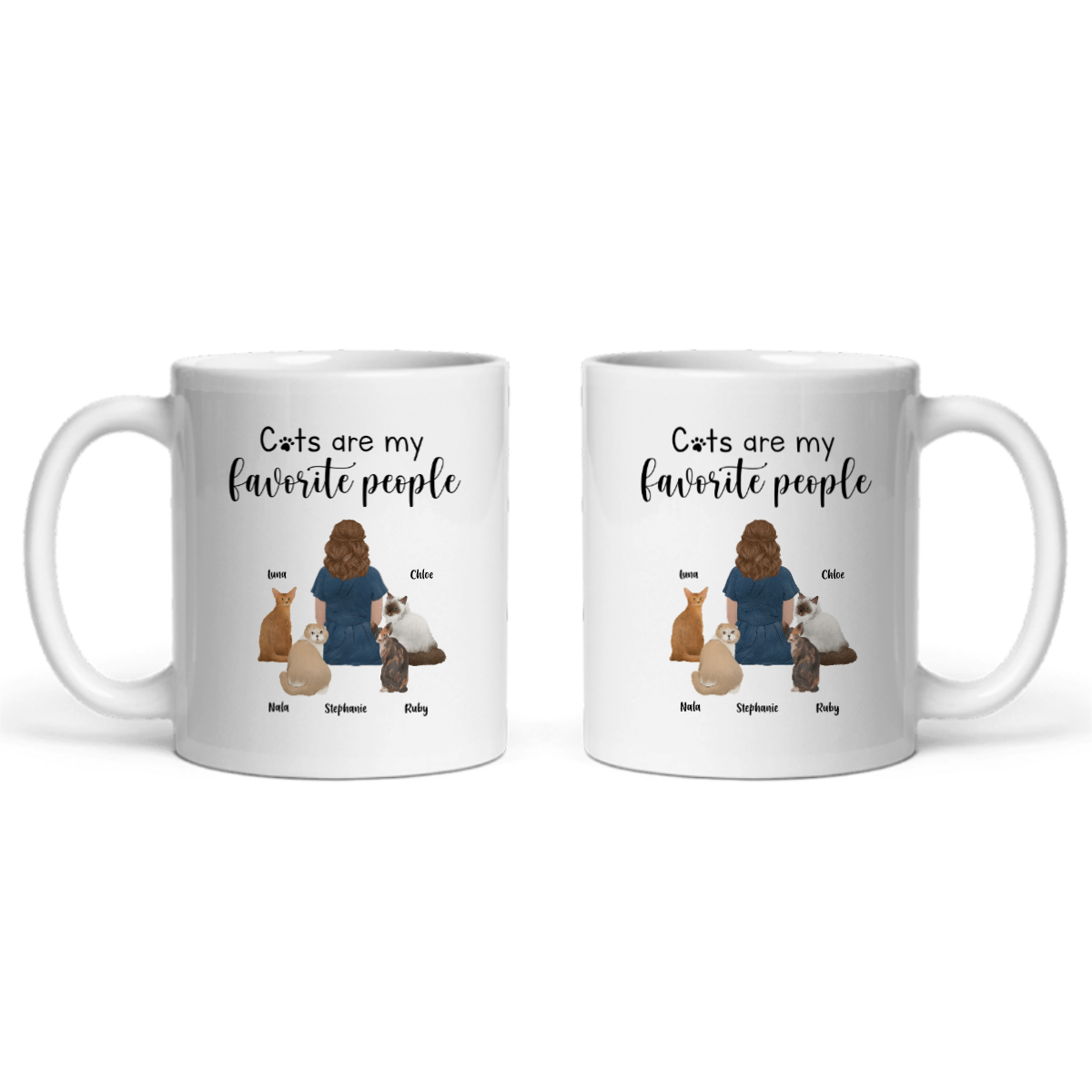 Katzen sind meine Lieblingsmenschen Keramiktasse