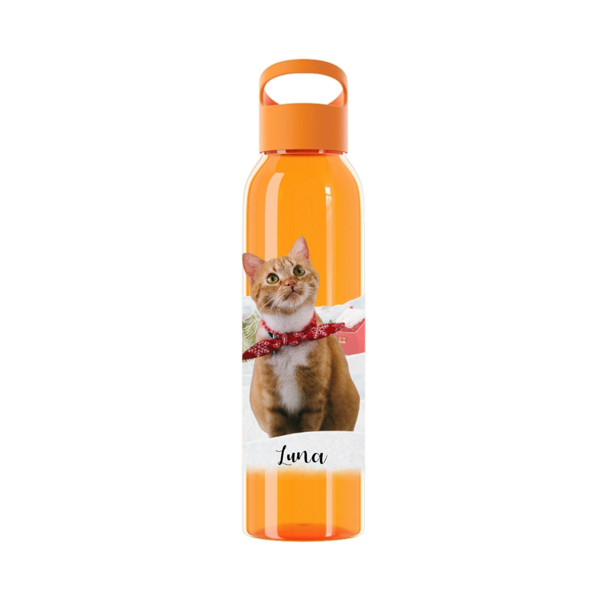 Weihnachten mit meinem Haustier Wasserflasche 650ml