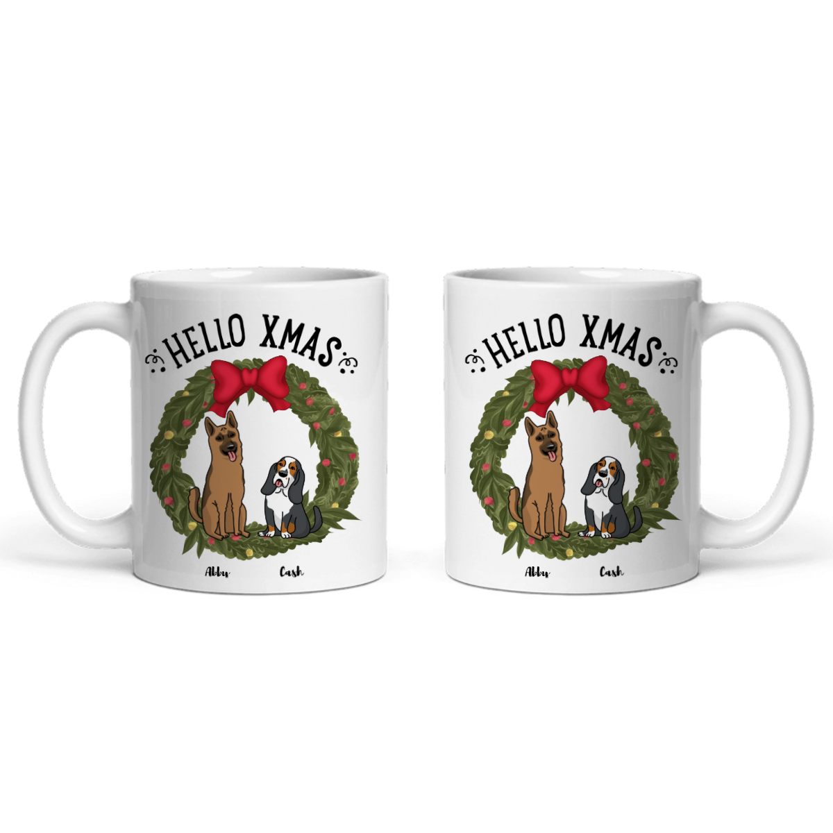 Hallo Xmas Weihnacht Keramiktasse