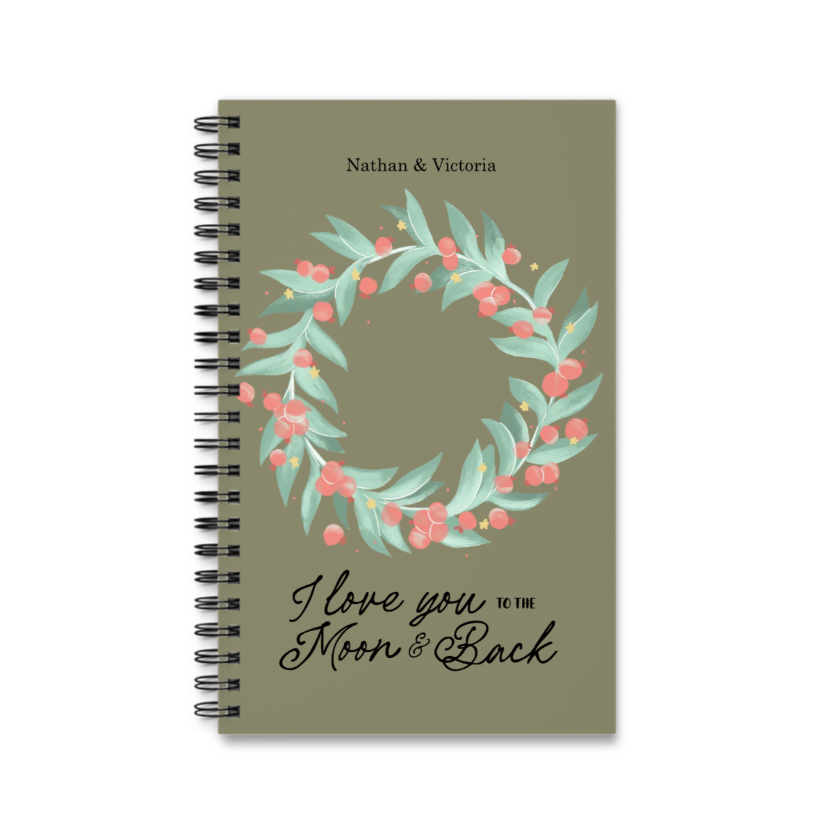 Frohe Weihnachten Spiralnotizbuch