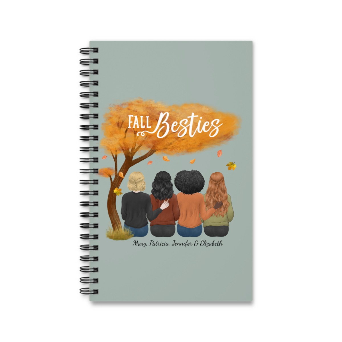 Herbst Besties Spiralnotizbuch