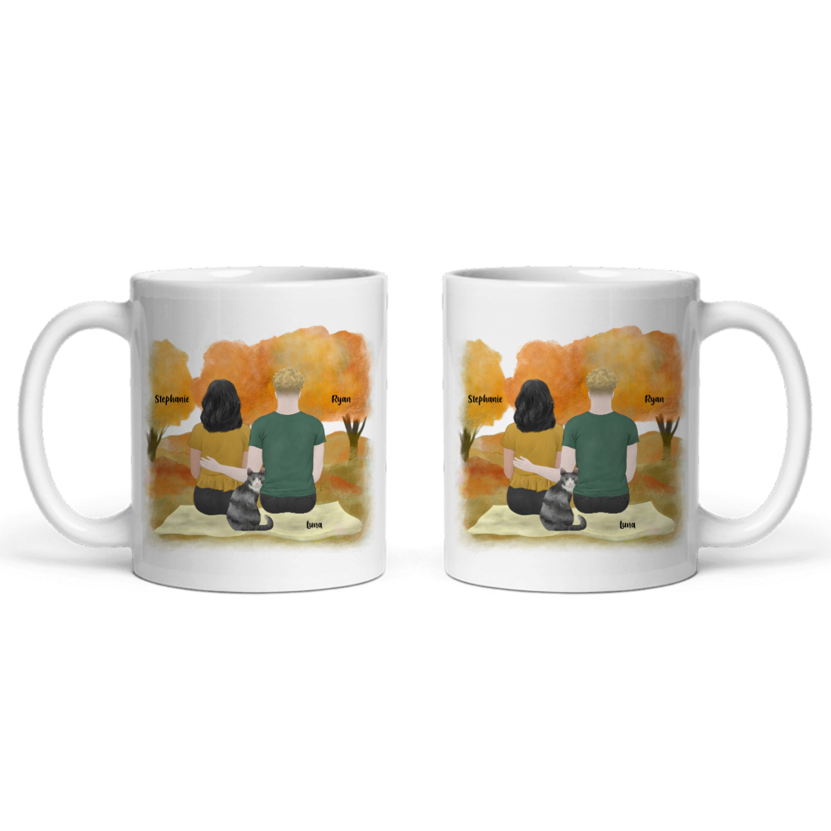 Du, ich und die Katzen Keramiktasse