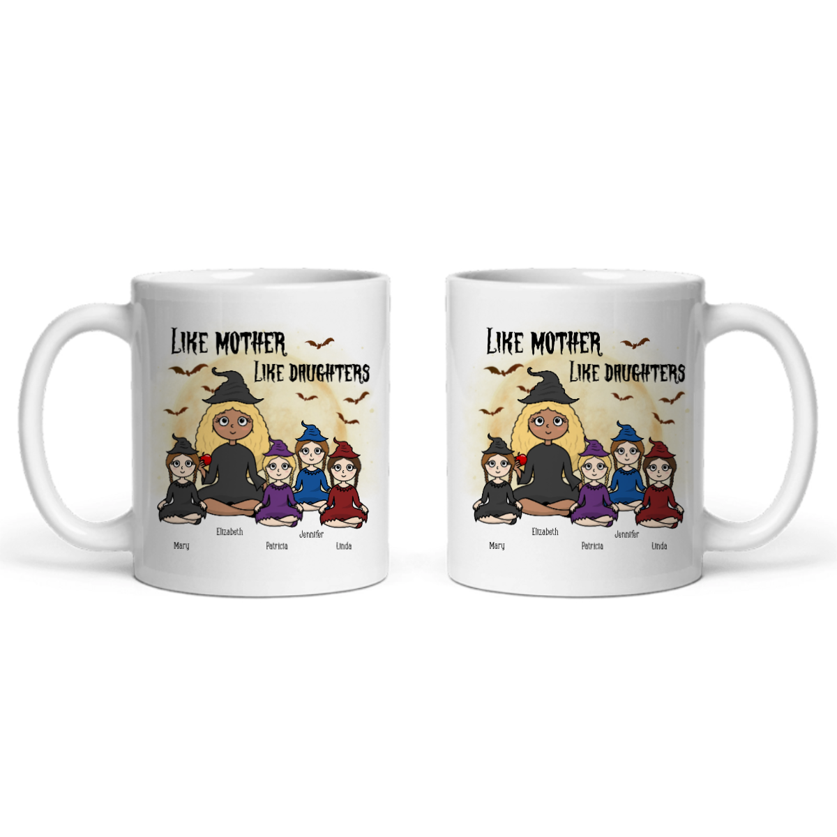 Wie die Mutter, so die Tochter, Halloween Keramiktasse