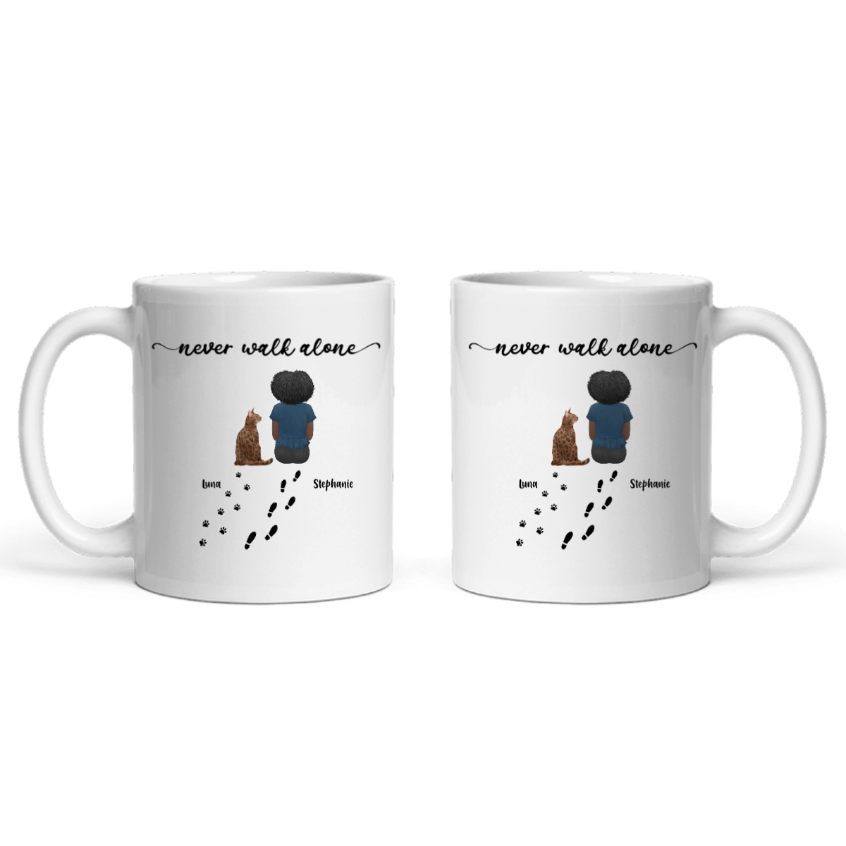 Gehe niemals allein Keramiktasse