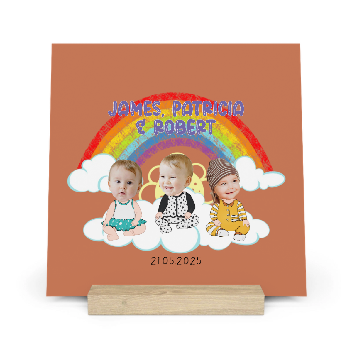 Baby Gesichtsausschnitt Galerietafel mit Ständer