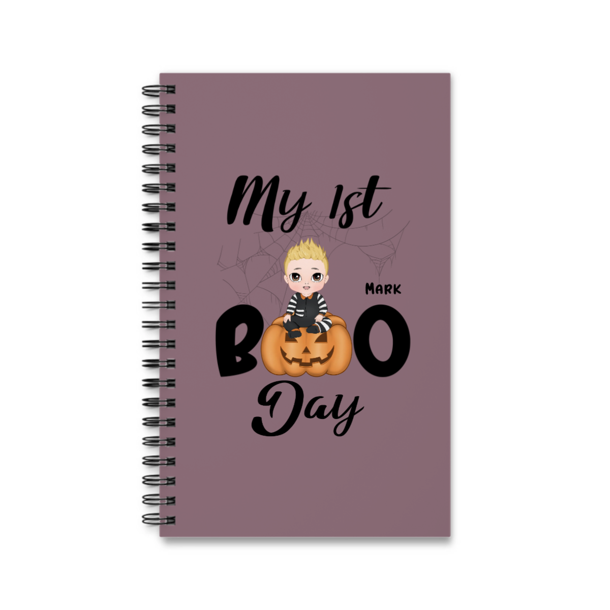 Mein erster Boo Tag Halloween Spiralnotizbuch