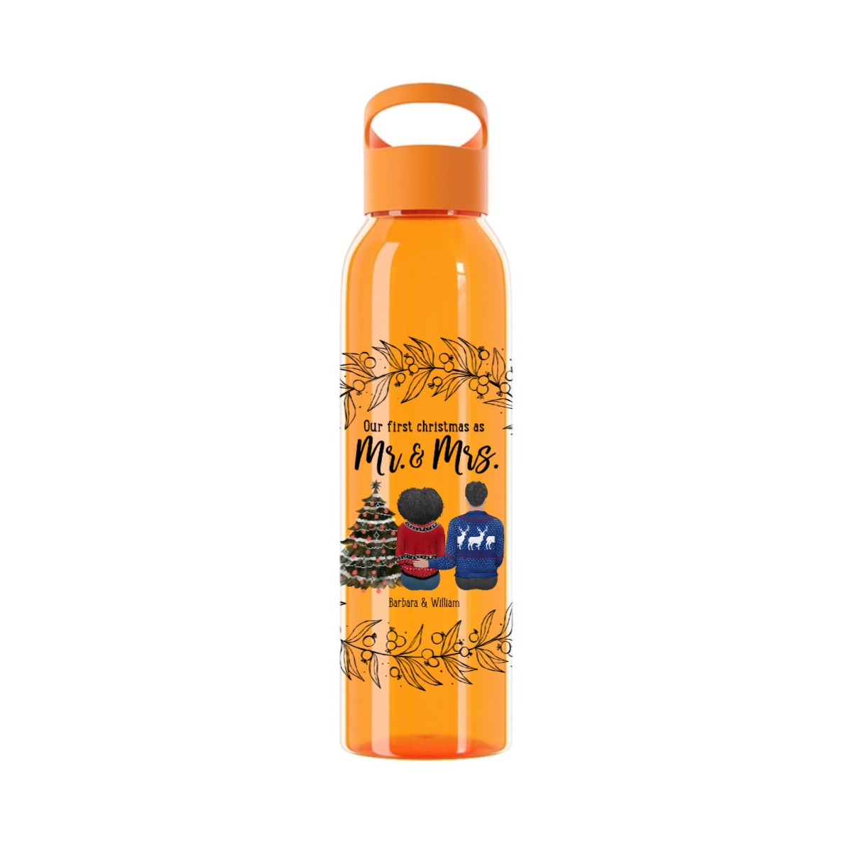 Unser erstes Weihnachten als Partner Wasserflasche 650ml