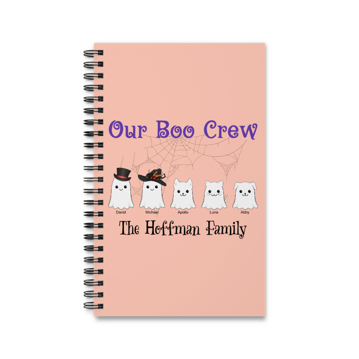 Unsere Boo Crew Halloween Spiralnotizbuch