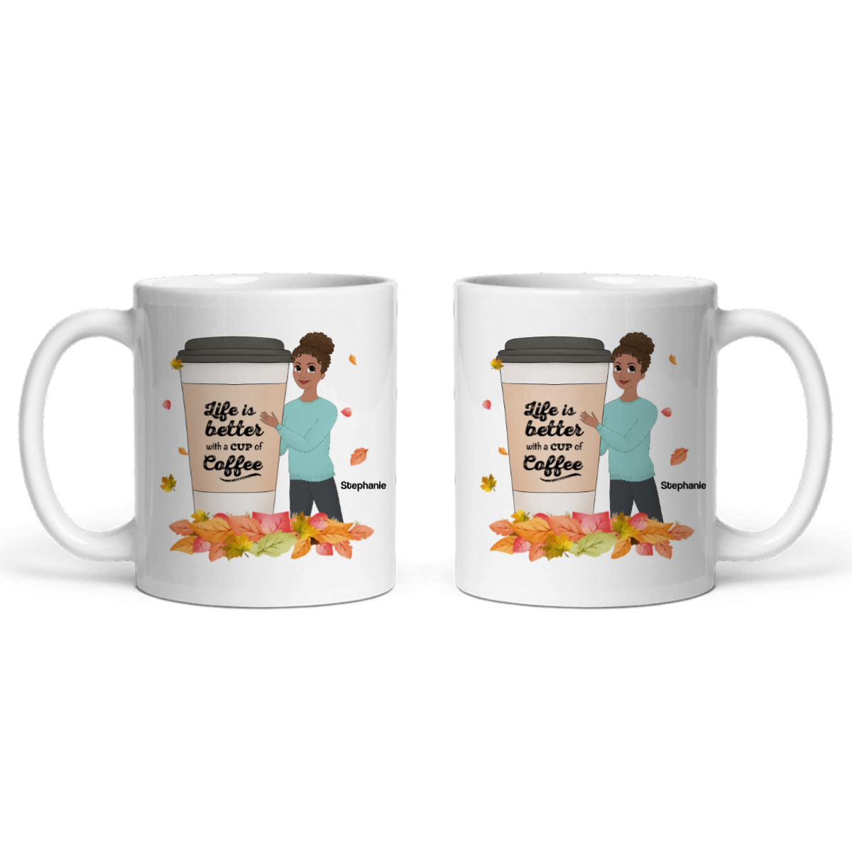 Das Leben ist besser mit einem Getränk Keramiktasse