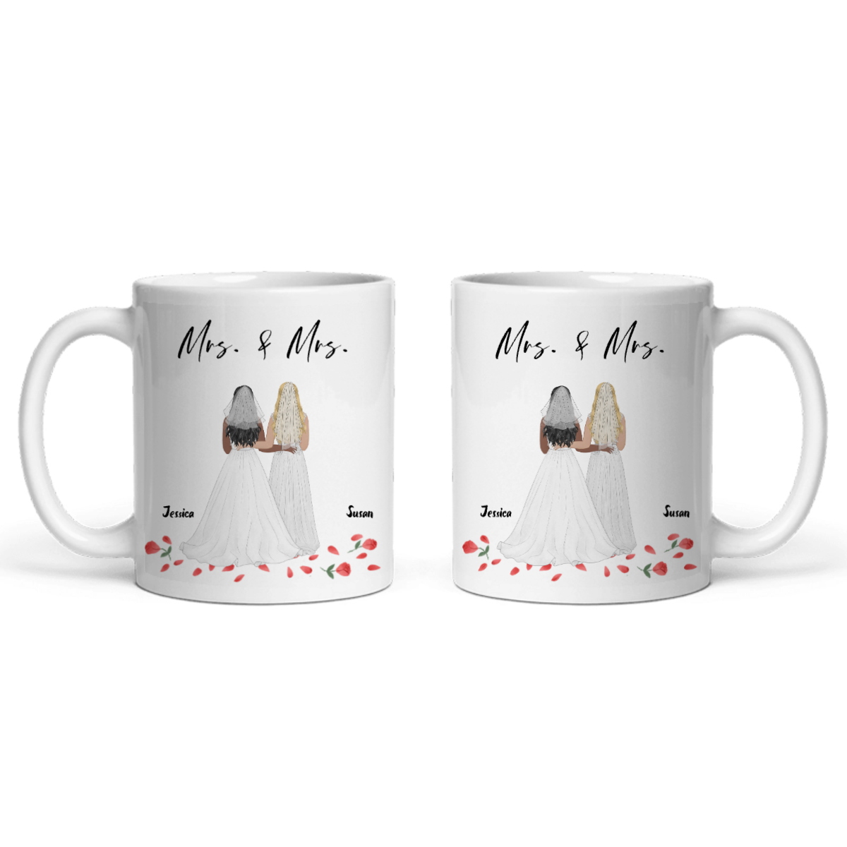 Frisch verheiratet Keramiktasse