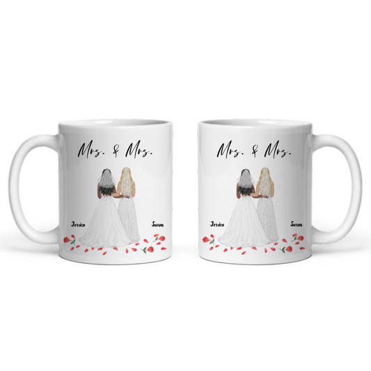 Frisch verheiratet Keramiktasse