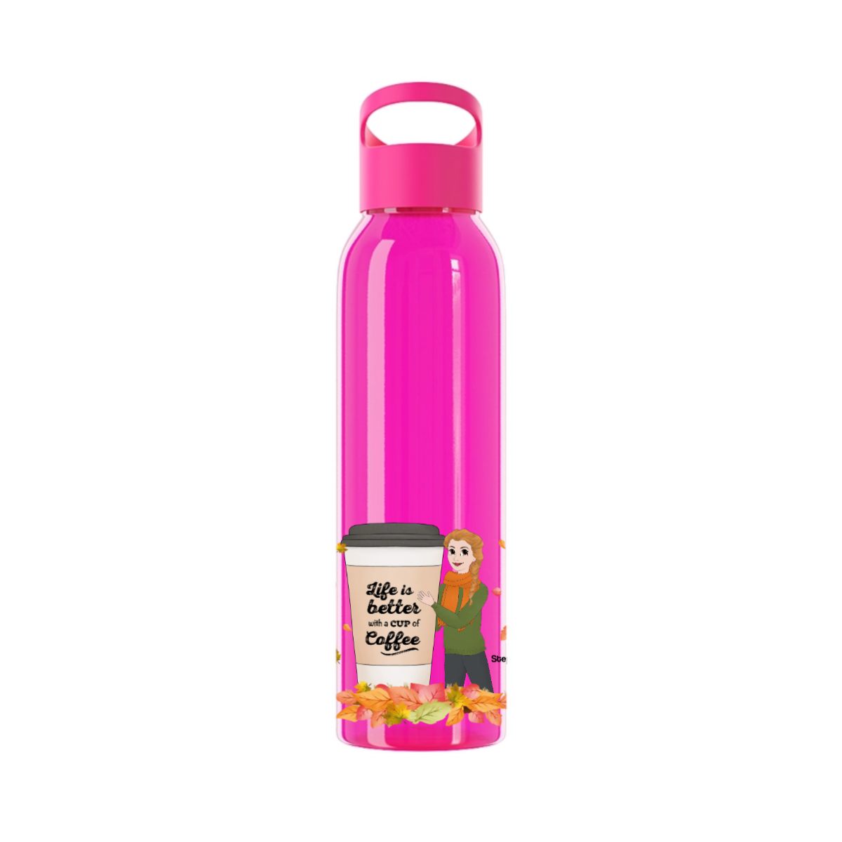 Das Leben ist besser mit einem Getränk Wasserflasche 650 ml