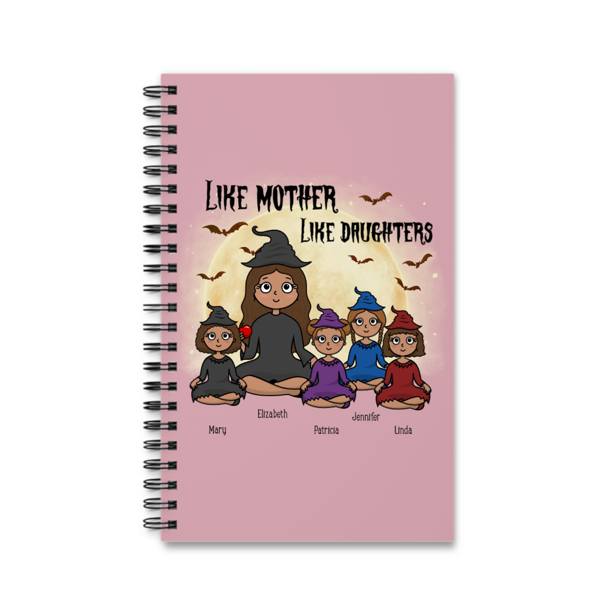 Wie die Mutter, so die Tochter Halloween Spiralnotizbuch