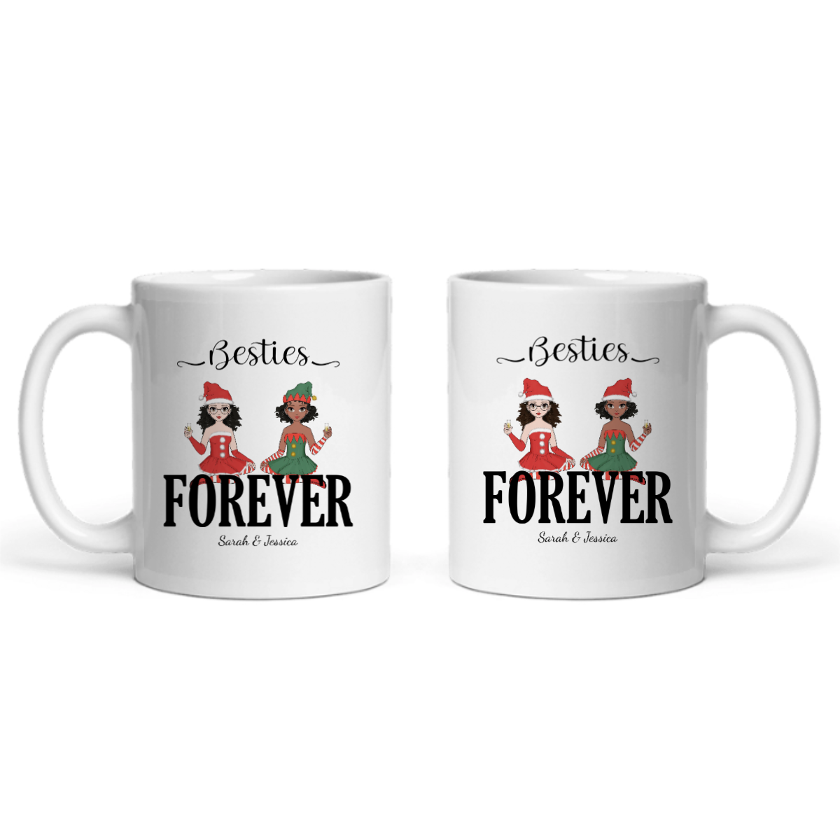 Freunde für immer Weihnacht Keramiktasse
