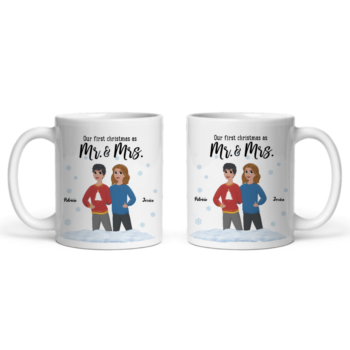 Unser erstes Weihnachten als Ms and Mrs Keramiktasse