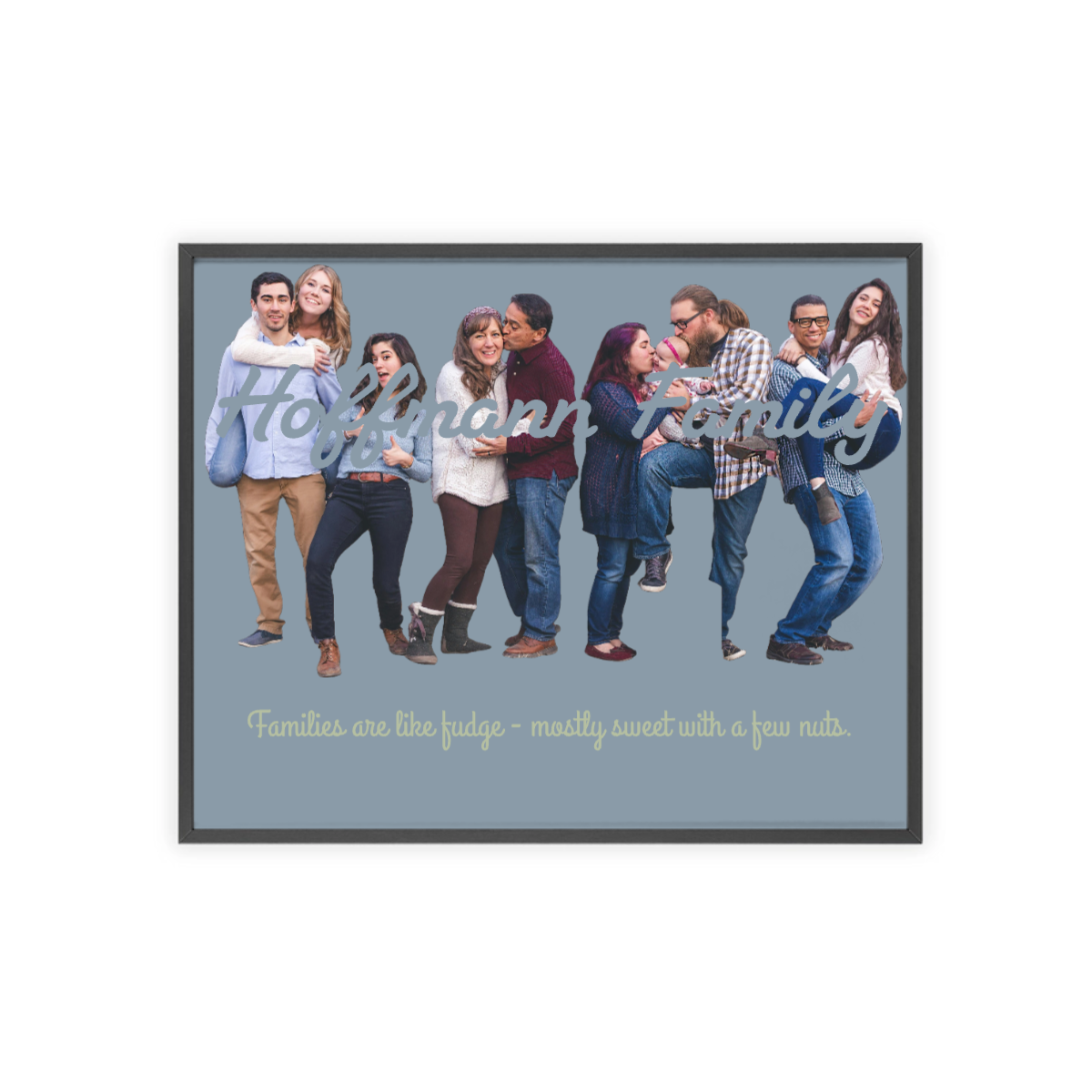 Bild Upload horizontales Poster mit Holzrahmen