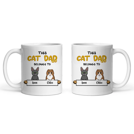 Dieser Katzenpapa gehört zu Keramiktasse