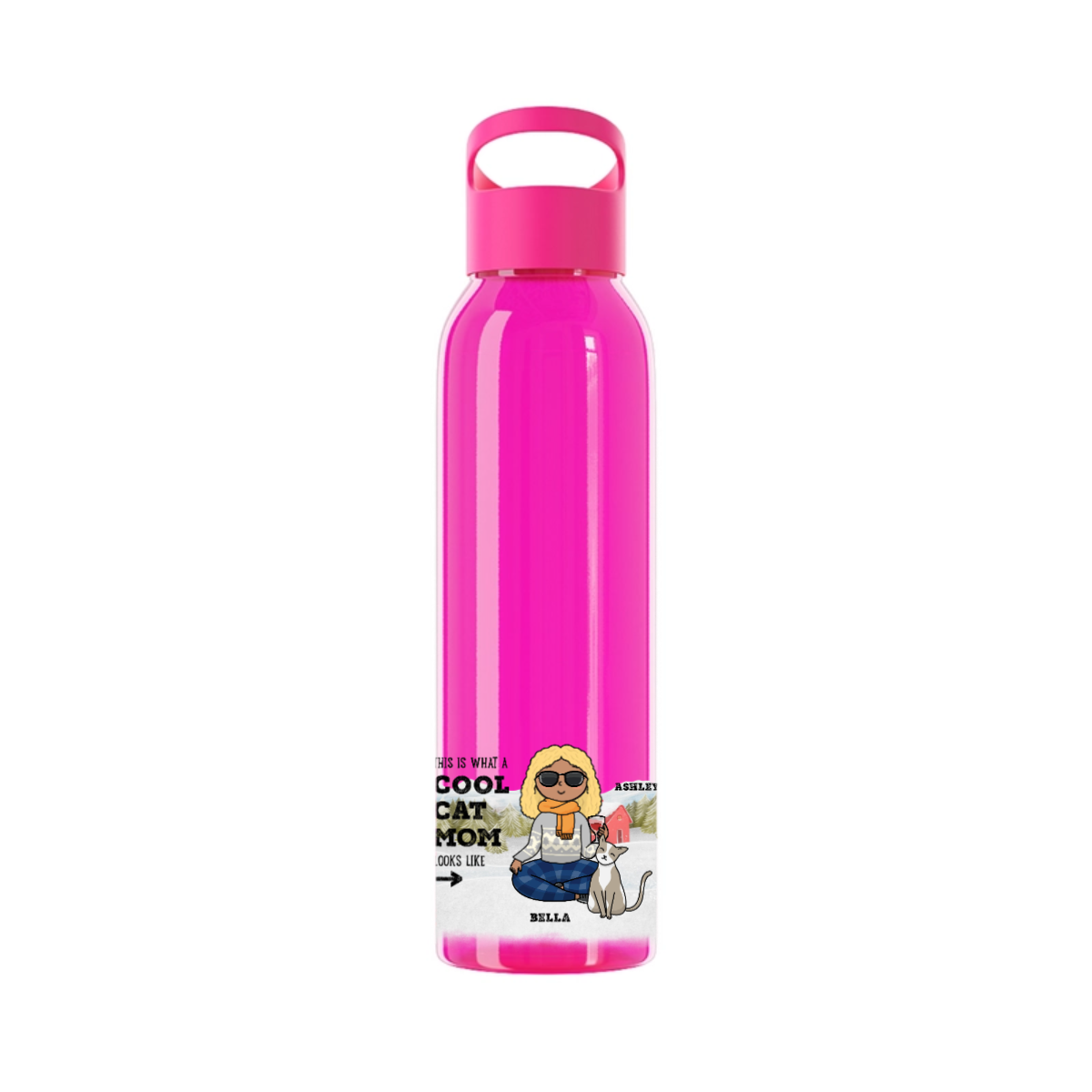 Coole Haustiermama Weihnacht Wasserflasche 650 ml