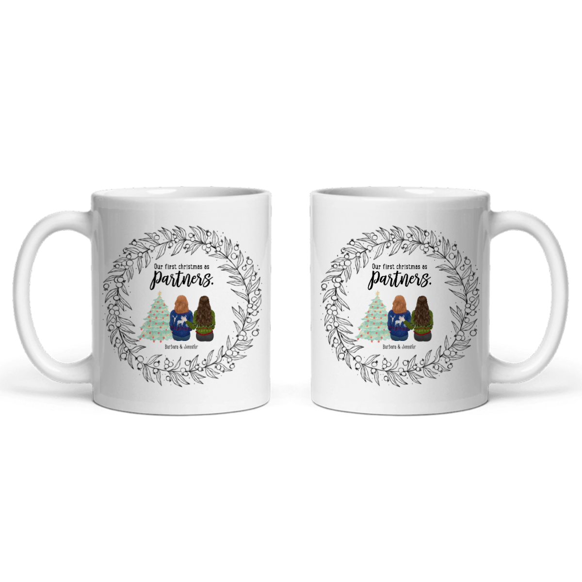 Unser erstes Weihnachten als Partner Keramiktasse