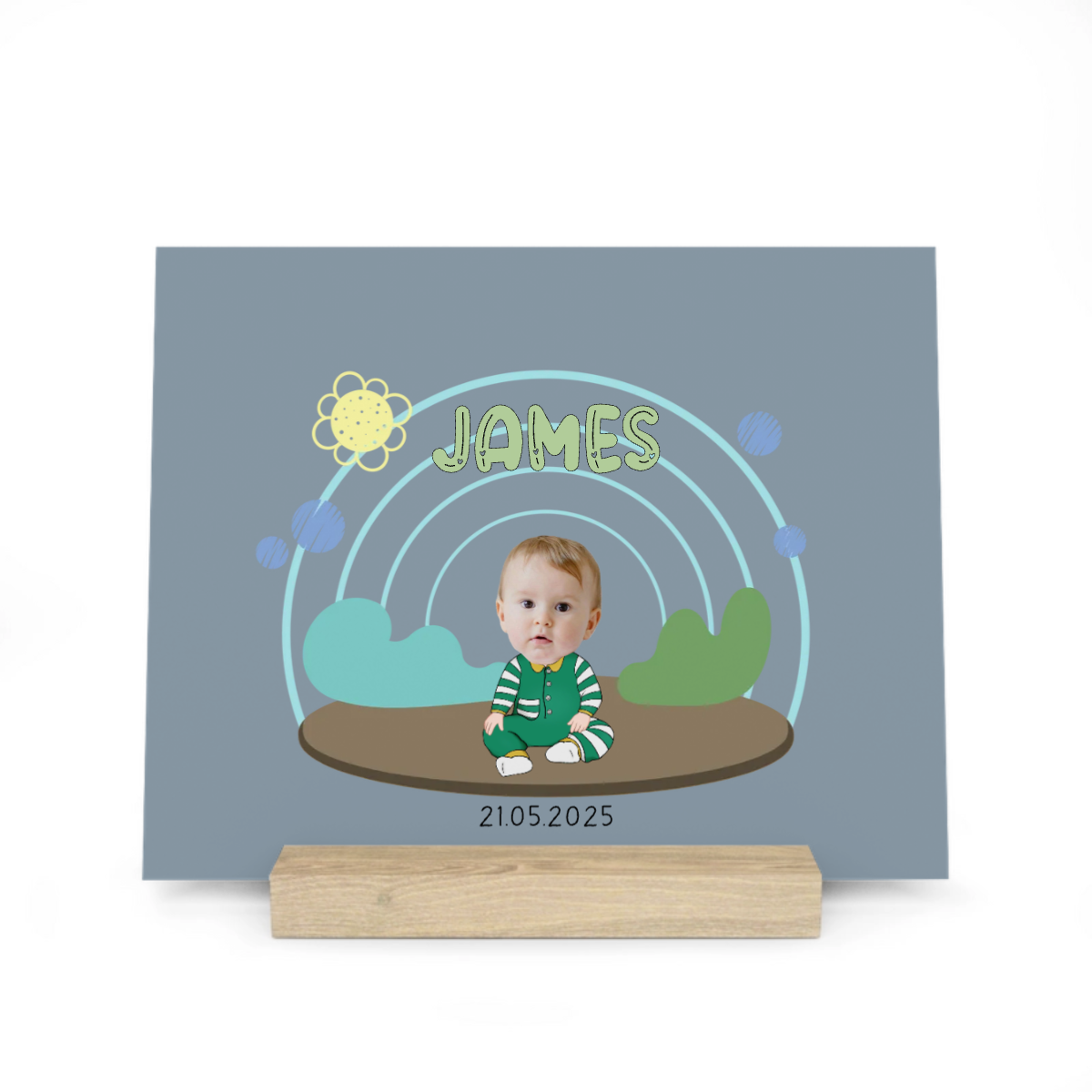 Baby Gesichtsausschnitt Galerietafel mit Ständer