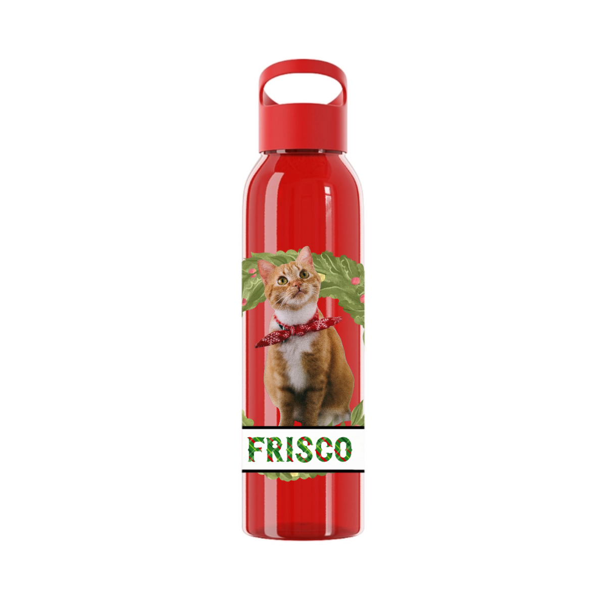 Weihnachten mit meinem Haustier Wasserflasche 650ml