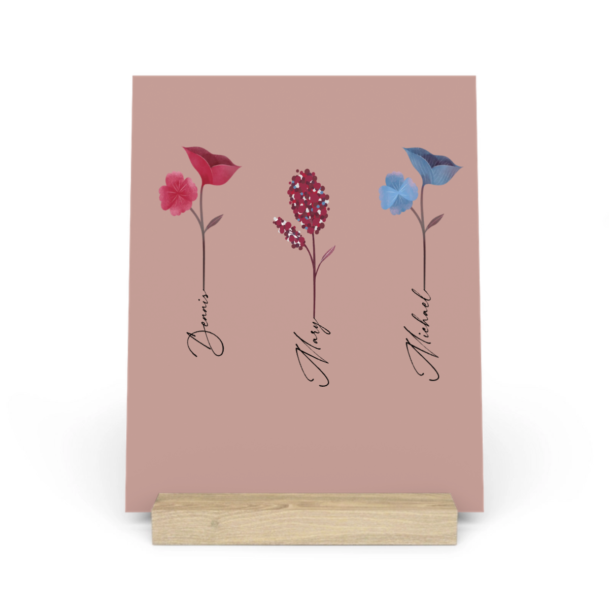 Unser Garten Galerietafel mit Ständer