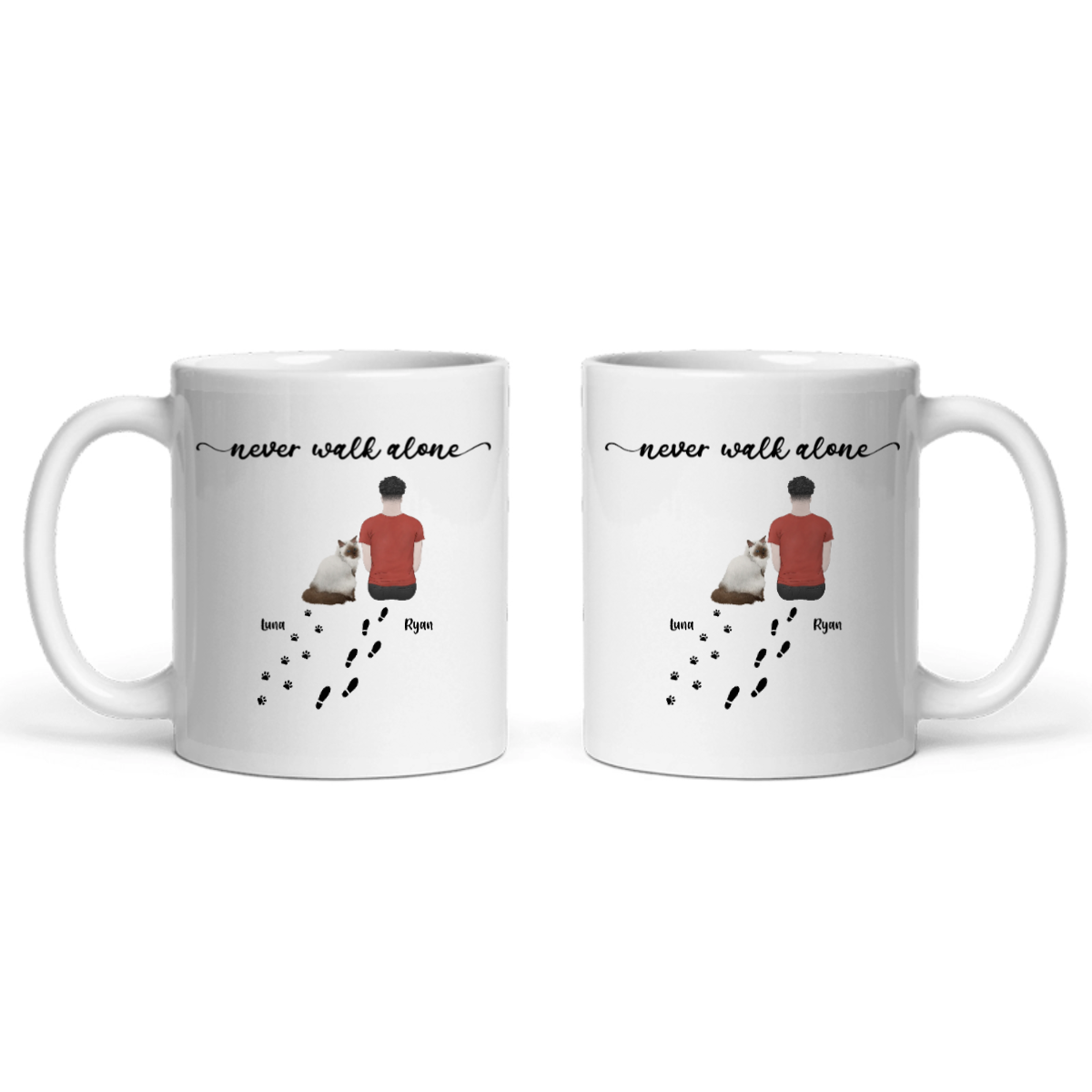 Gehe niemals allein Keramiktasse