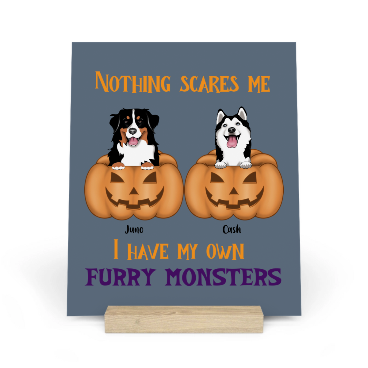 Nichts macht mir Angst Halloween Galerietafel mit Ständer