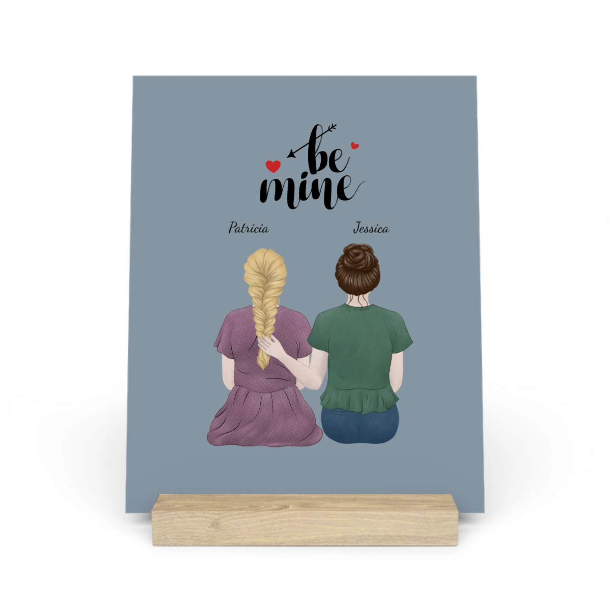 Liebe liegt in der Luft Galerietafel mit Ständer