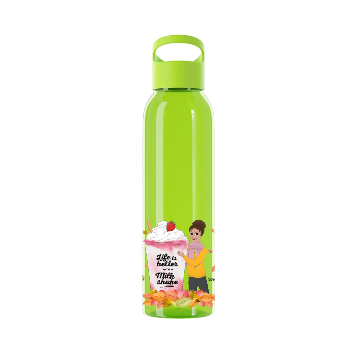 Das Leben ist besser mit einem Getränk Wasserflasche 650 ml