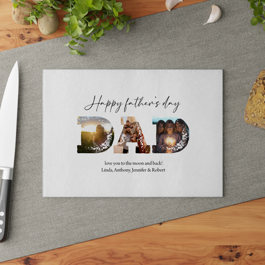 Vatertag Glasschneidebrett