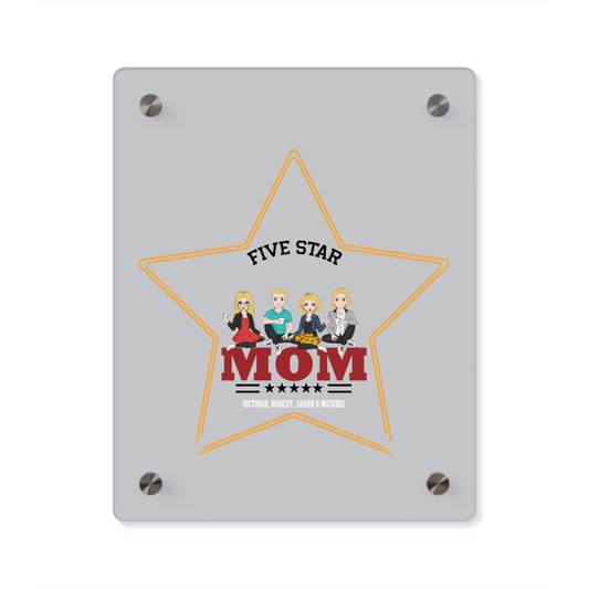 Five Star Mom Acryl Wandkunst Panel