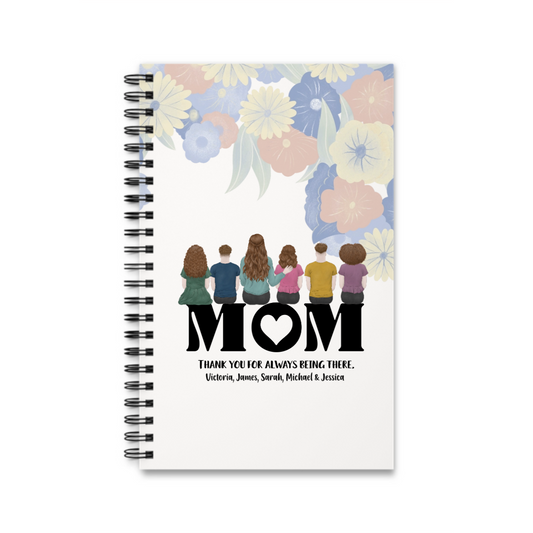 Mama, danke, dass du da bist Spiralnotizbuch