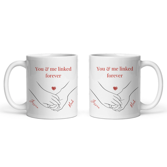 Du & Ich für immer verbunden Keramiktasse