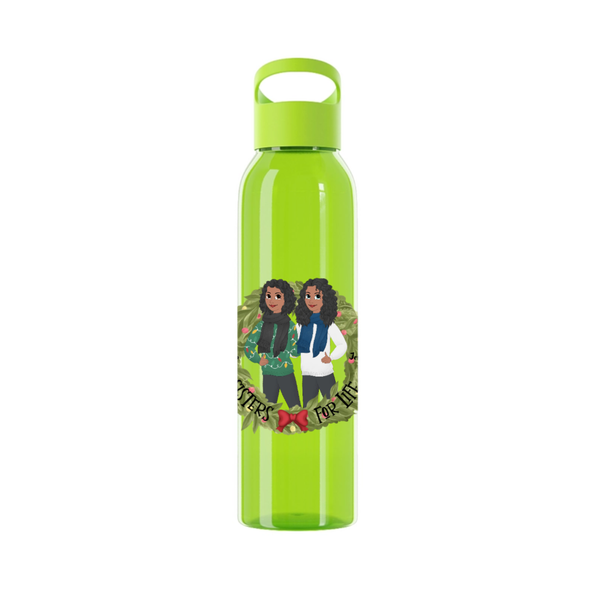 Schwestern fürs Leben Weihnacht Wasserflasche 650 ml