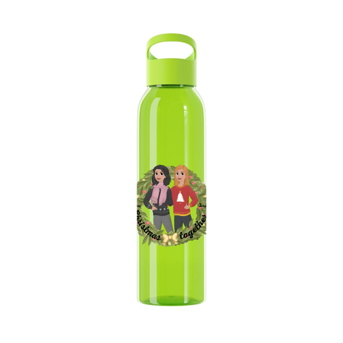 Weihnachten zusammen Wasserflasche 650 ml